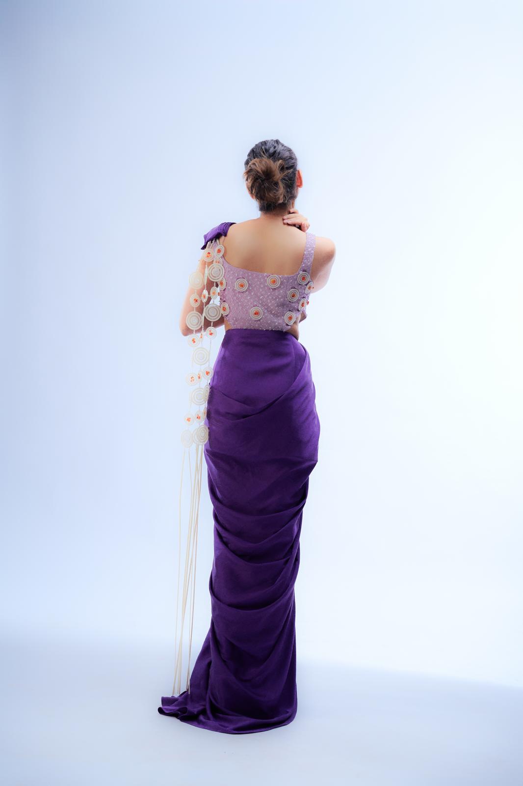 Elemental Flow Saree